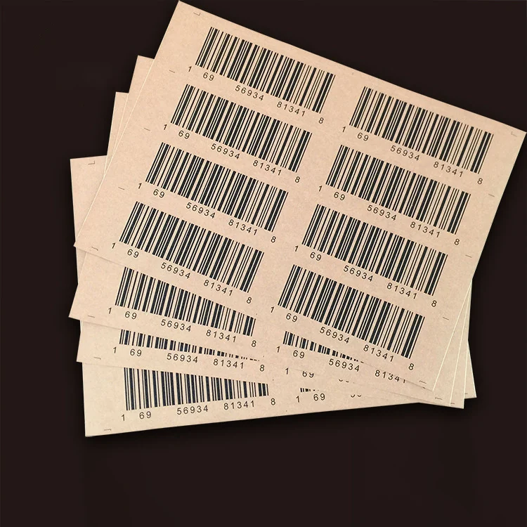 Self-Adhesive Yellow Kraft Paper Labels